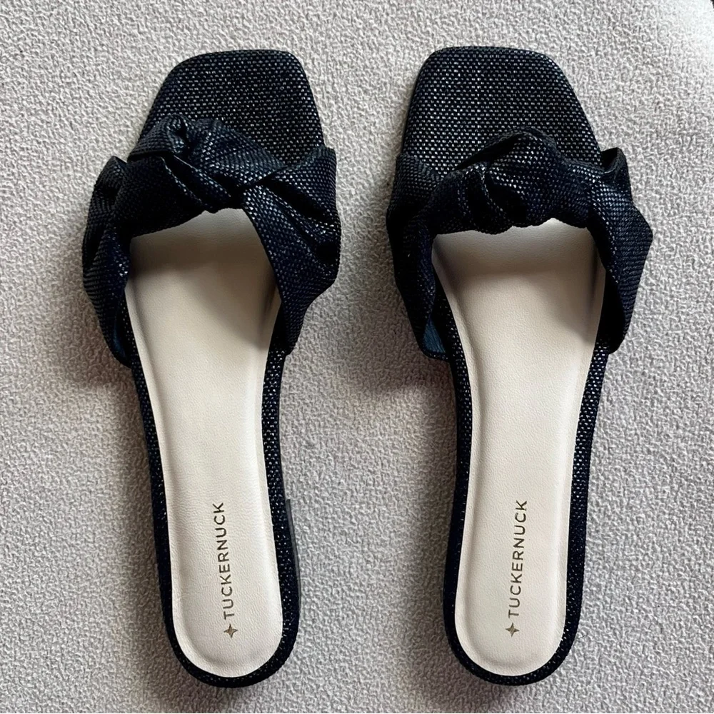 Like new in box! Tuckernuck Raffia Brit Sandals - Picture 4 of 10